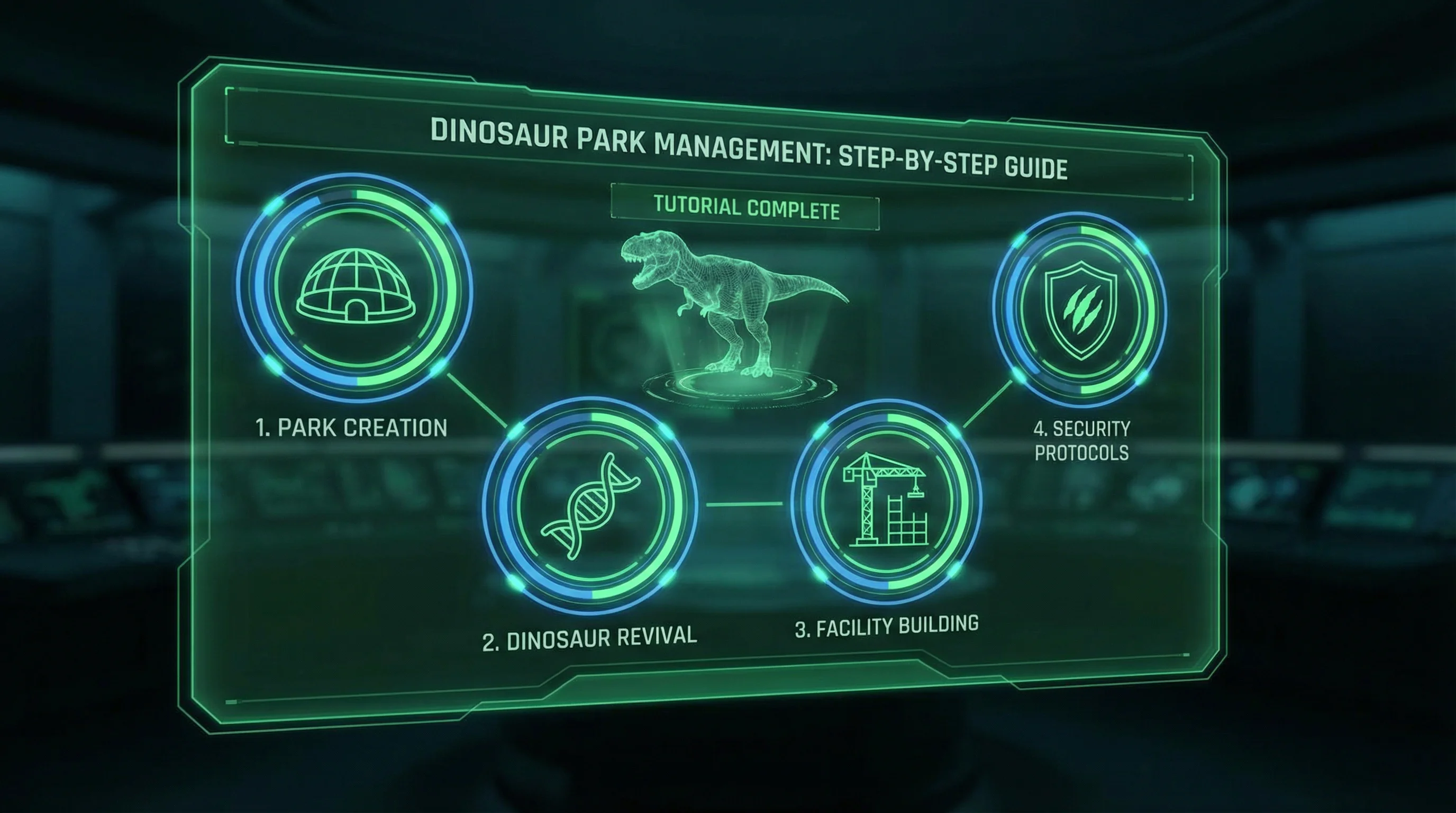 恐龙公园管理入门指南界面 - 中欧体育 新手教程