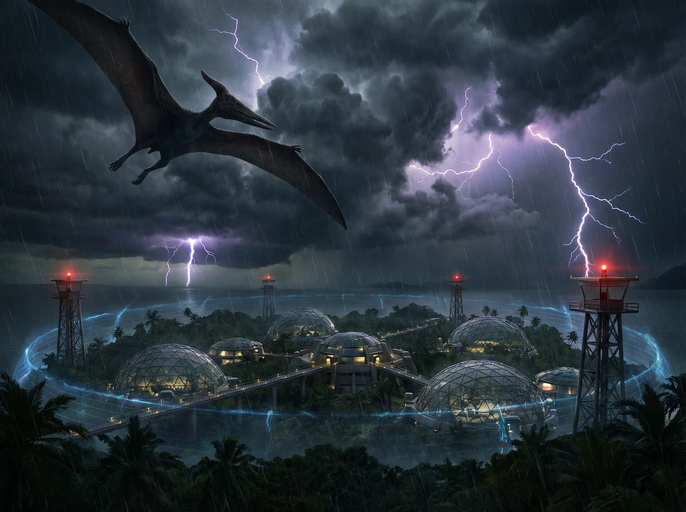 翼龙在暴风雨中翱翔 - 中欧体育 飞行恐龙展区